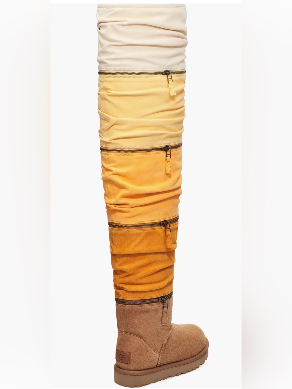 UGG Classic Ultra Ultra Tall Convertible Over The Knee Boots Chestnut Multi Sz 9 - Picture 3 of 12